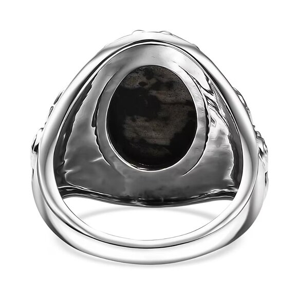 White Buffalo Turquoise Sterling Silver Ring – Size 6 - Picture 4 of 8